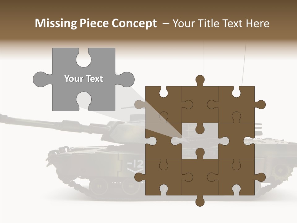 Armored Battle Gun PowerPoint Template