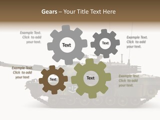 Armored Battle Gun PowerPoint Template