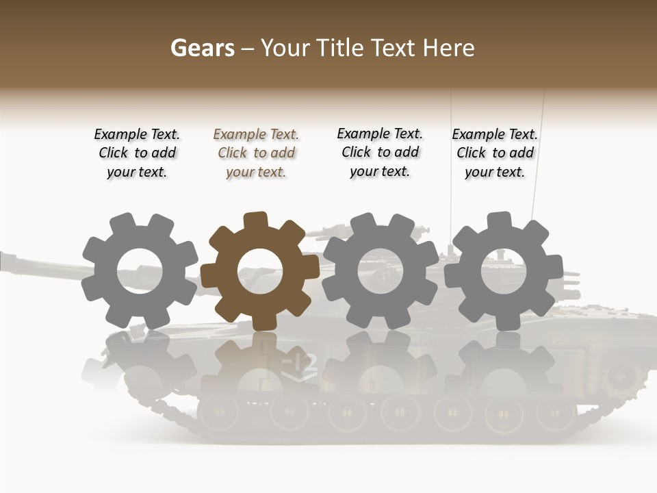Armored Battle Gun PowerPoint Template