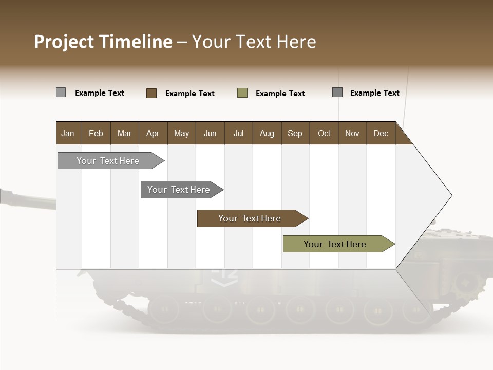 Armored Battle Gun PowerPoint Template