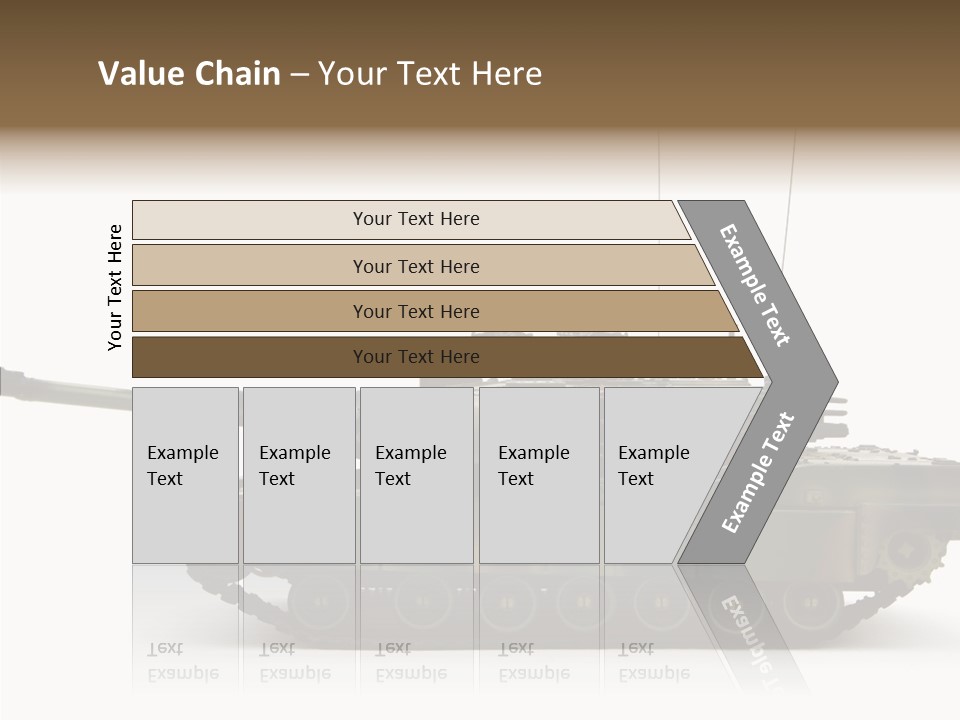 Armored Battle Gun PowerPoint Template