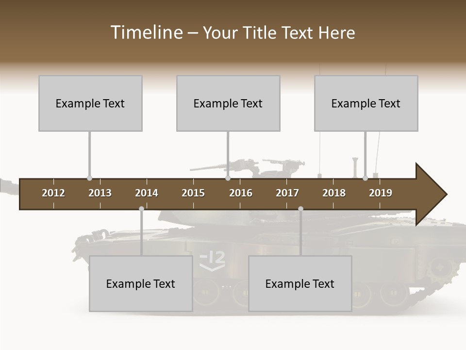 Armored Battle Gun PowerPoint Template