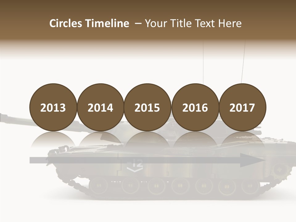 Armored Battle Gun PowerPoint Template