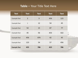 Armored Battle Gun PowerPoint Template