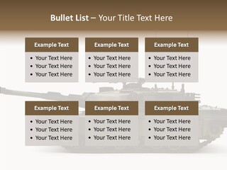 Armored Battle Gun PowerPoint Template