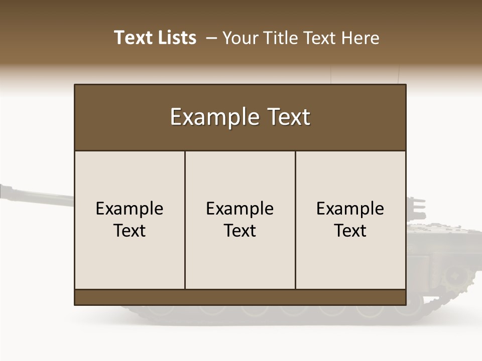 Armored Battle Gun PowerPoint Template