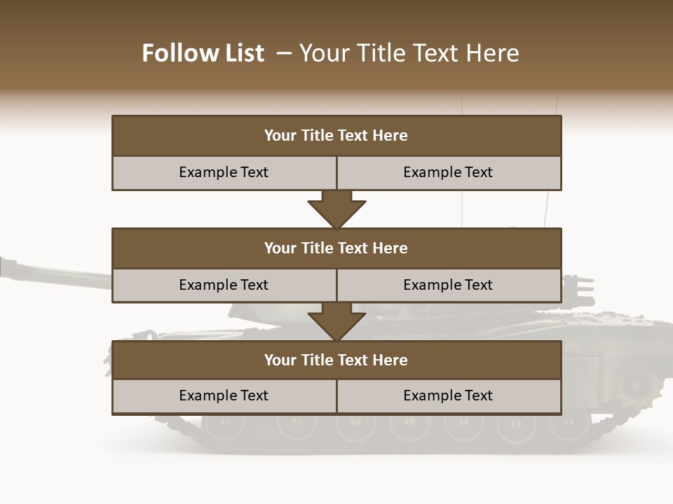 Armored Battle Gun PowerPoint Template