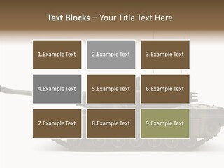 Armored Battle Gun PowerPoint Template