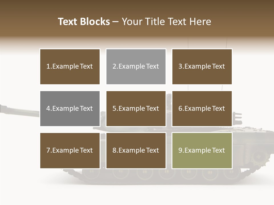 Armored Battle Gun PowerPoint Template