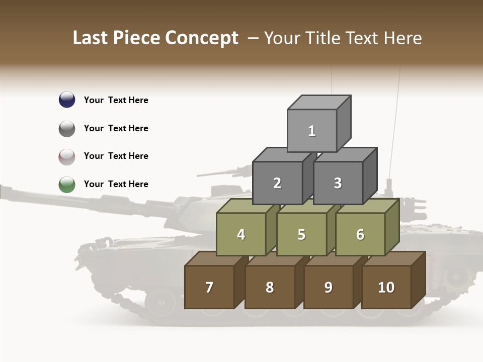 Armored Battle Gun PowerPoint Template