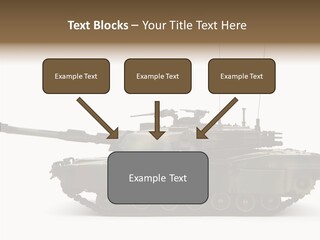 Armored Battle Gun PowerPoint Template