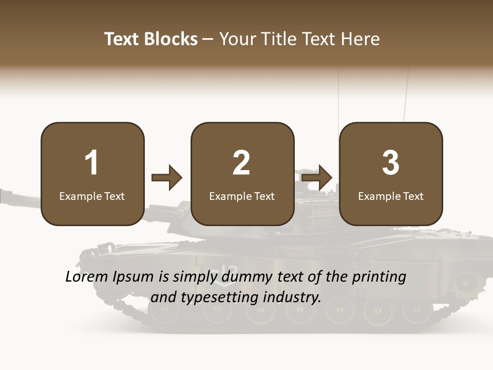 Armored Battle Gun PowerPoint Template