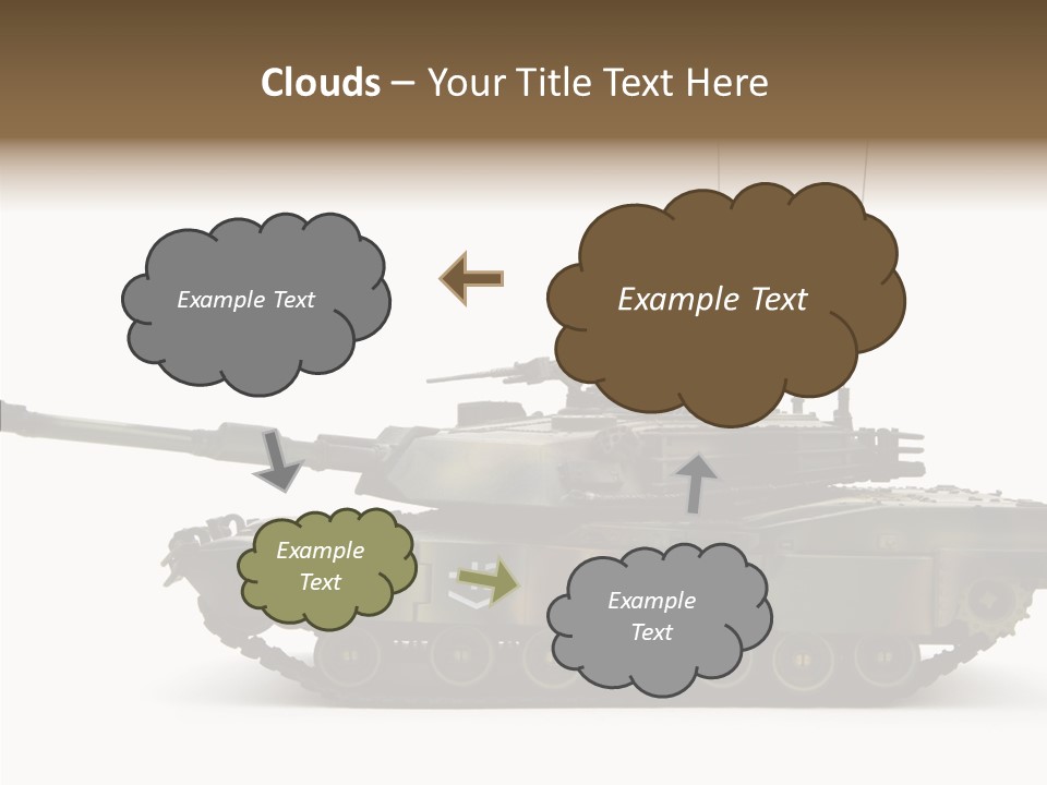 Armored Battle Gun PowerPoint Template