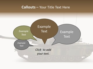 Armored Battle Gun PowerPoint Template
