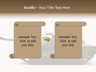 Armored Battle Gun PowerPoint Template