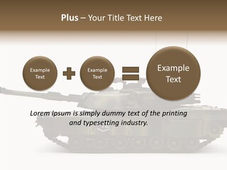 Armored Battle Gun PowerPoint Template