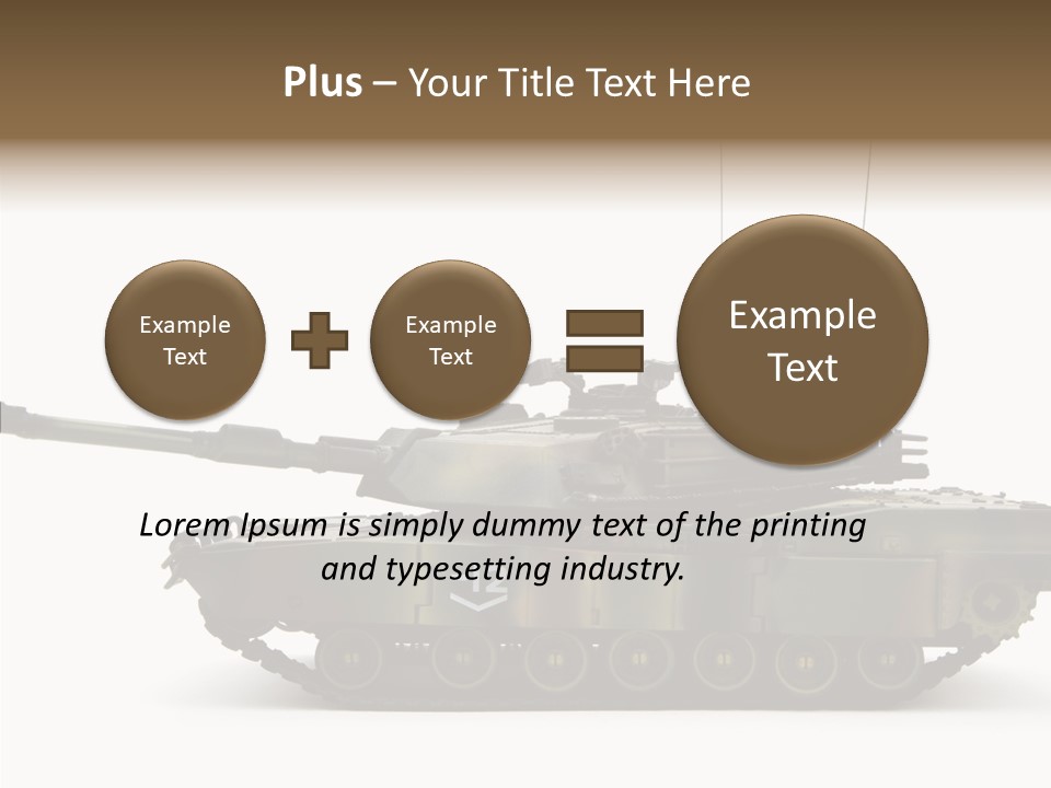 Armored Battle Gun PowerPoint Template
