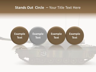 Armored Battle Gun PowerPoint Template