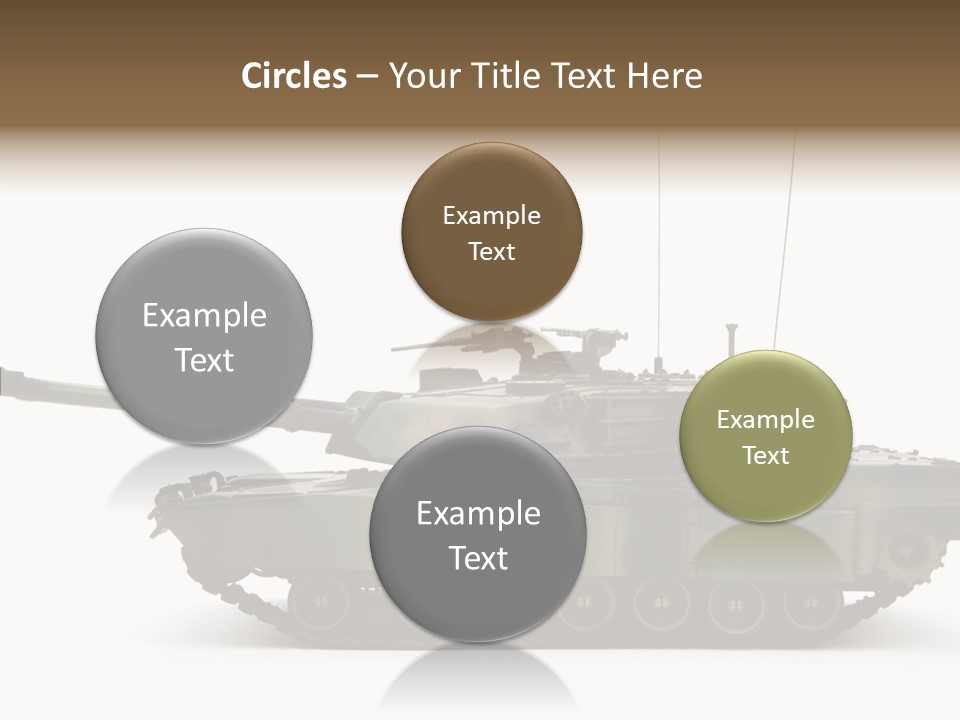 Armored Battle Gun PowerPoint Template