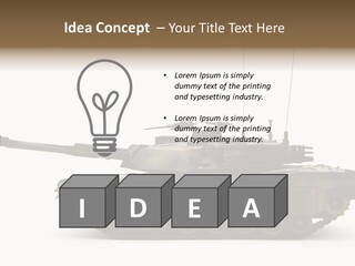 Armored Battle Gun PowerPoint Template