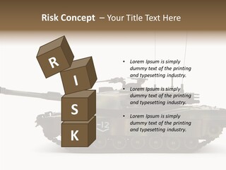 Armored Battle Gun PowerPoint Template