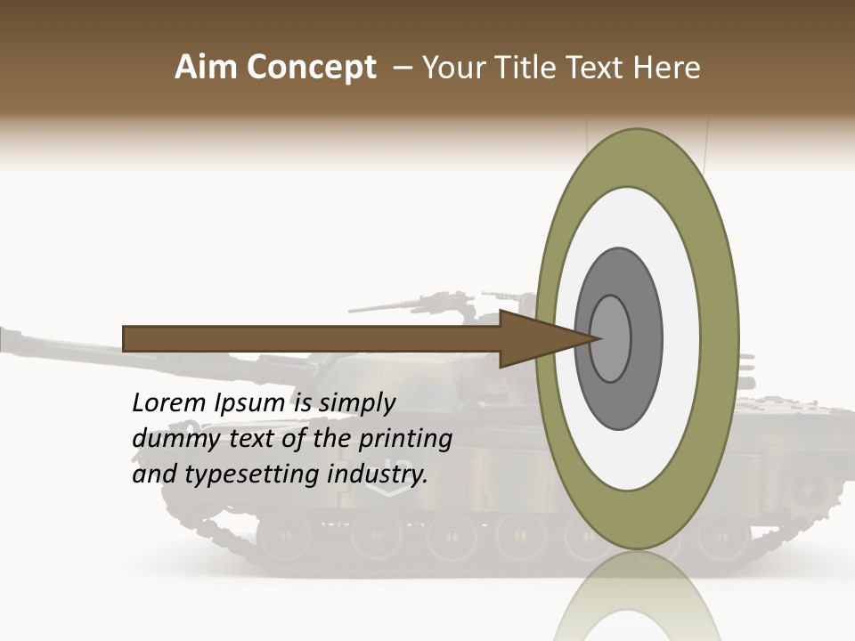 Armored Battle Gun PowerPoint Template