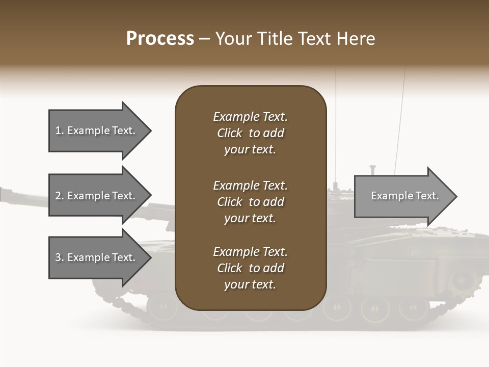 Armored Battle Gun PowerPoint Template