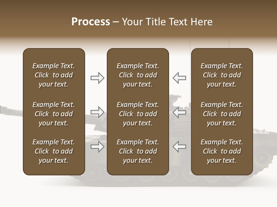 Armored Battle Gun PowerPoint Template