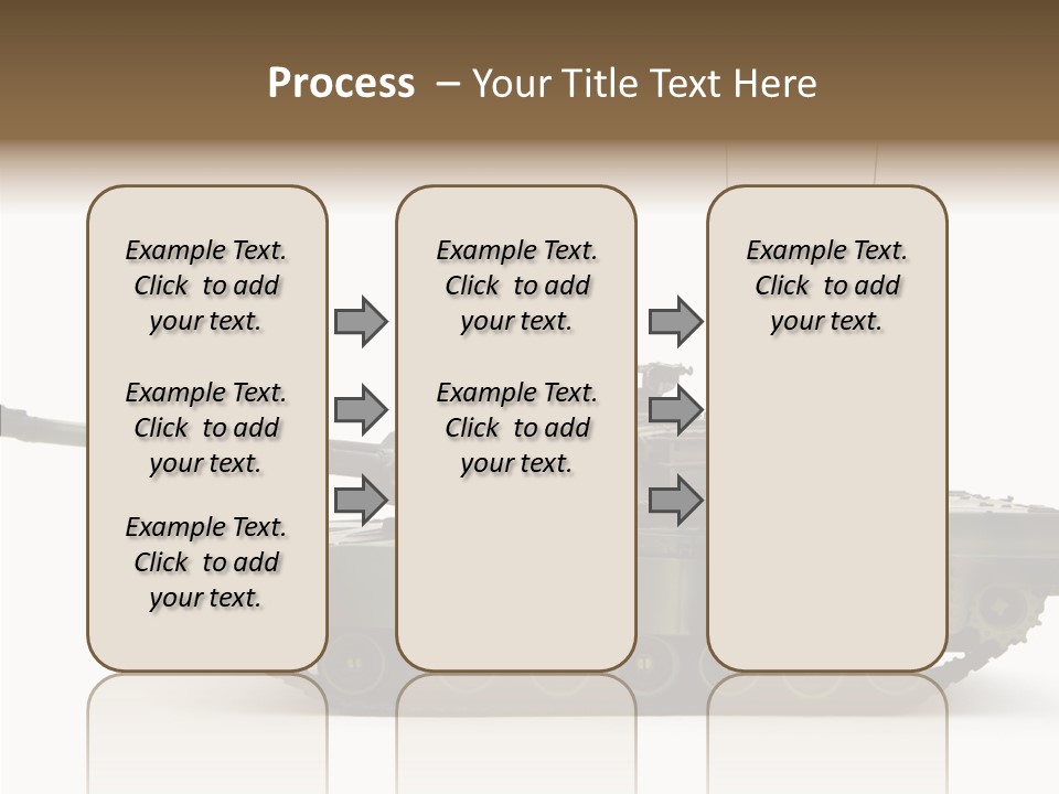 Armored Battle Gun PowerPoint Template