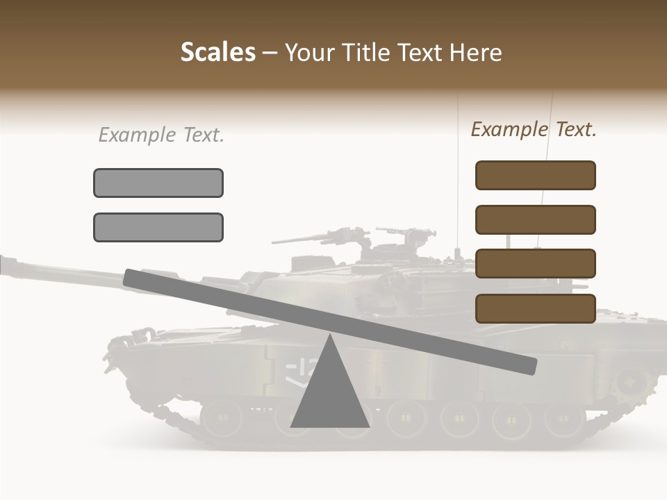 Armored Battle Gun PowerPoint Template