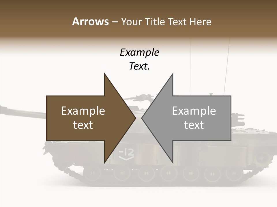 Armored Battle Gun PowerPoint Template