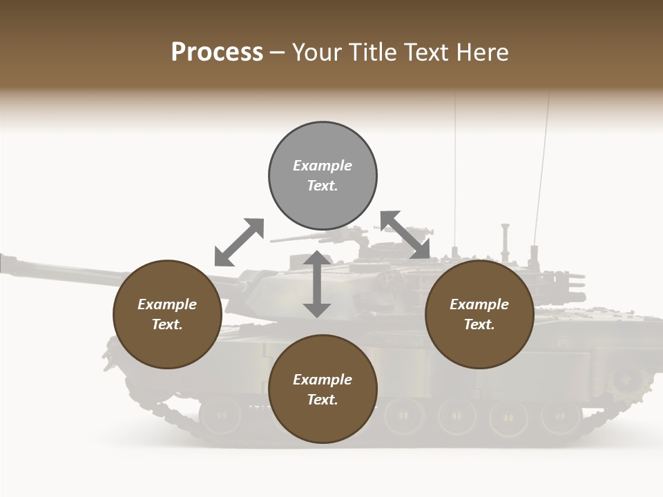 Armored Battle Gun PowerPoint Template