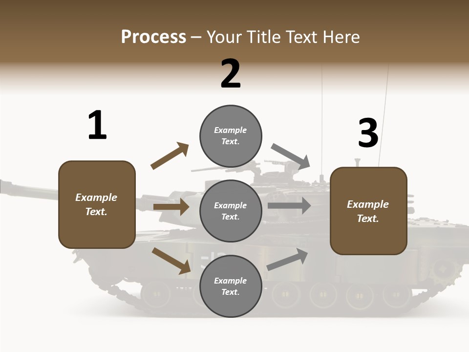 Armored Battle Gun PowerPoint Template
