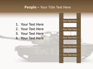 Armored Battle Gun PowerPoint Template