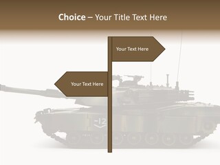 Armored Battle Gun PowerPoint Template