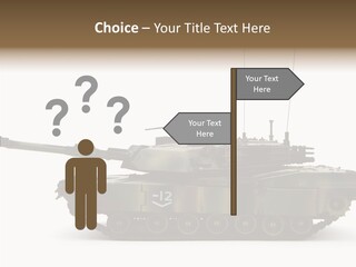 Armored Battle Gun PowerPoint Template