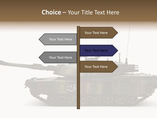 Armored Battle Gun PowerPoint Template