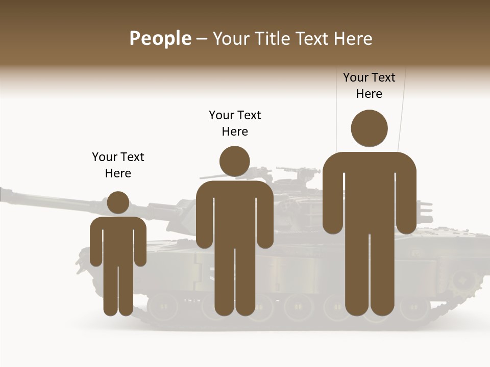Armored Battle Gun PowerPoint Template