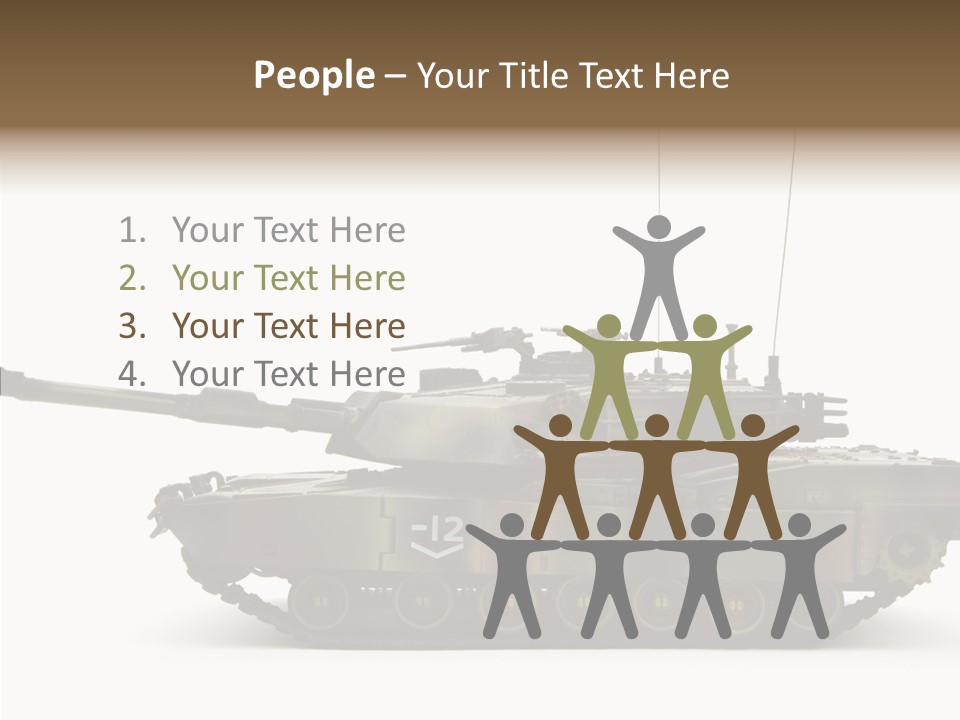 Armored Battle Gun PowerPoint Template