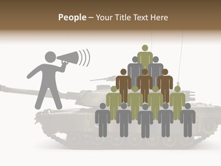 Armored Battle Gun PowerPoint Template