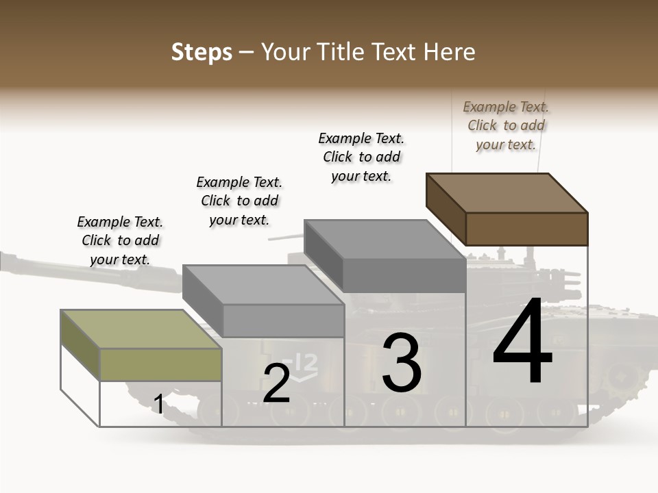 Armored Battle Gun PowerPoint Template