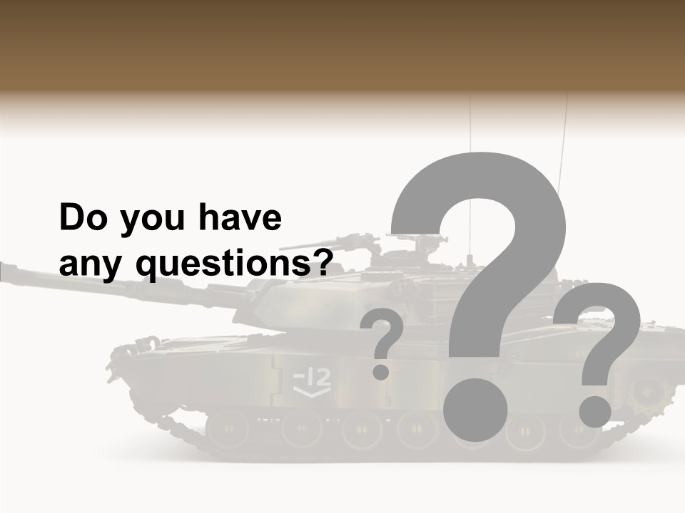 Armored Battle Gun PowerPoint Template