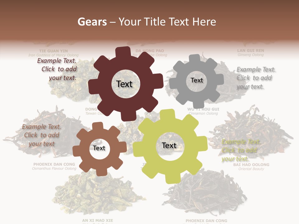 Osmanthus Wu Yi Iron Goddess Of Mercy PowerPoint Template