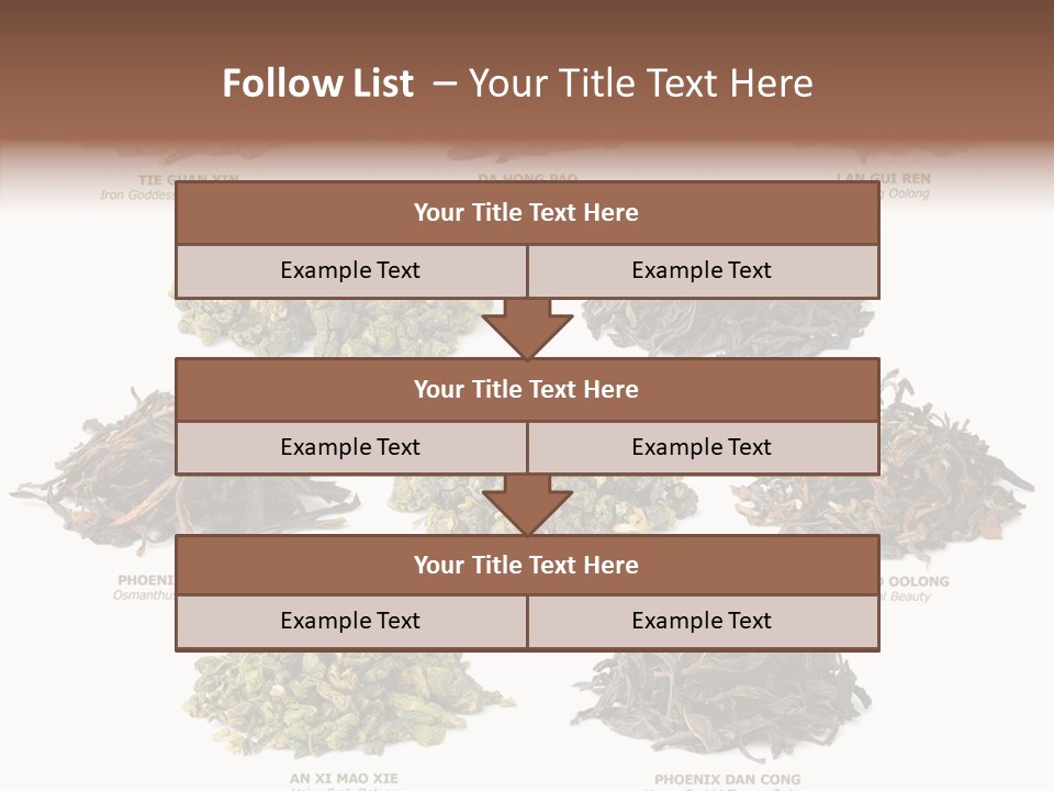 Osmanthus Wu Yi Iron Goddess Of Mercy PowerPoint Template