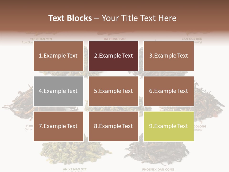 Osmanthus Wu Yi Iron Goddess Of Mercy PowerPoint Template