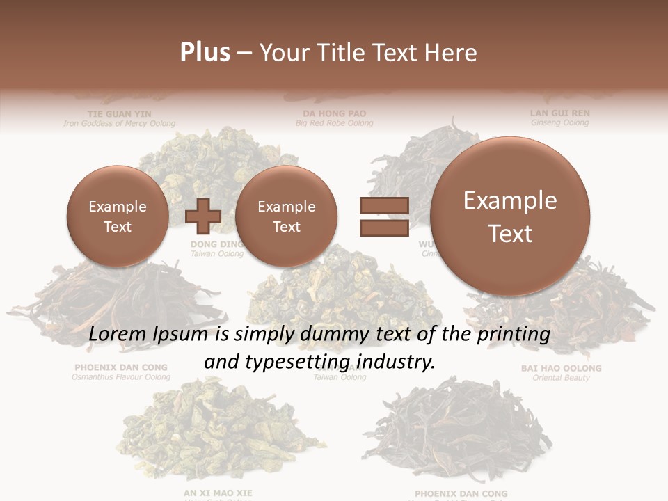 Osmanthus Wu Yi Iron Goddess Of Mercy PowerPoint Template