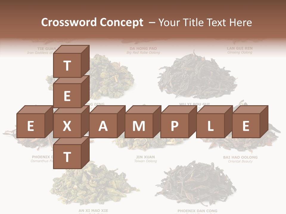 Osmanthus Wu Yi Iron Goddess Of Mercy PowerPoint Template