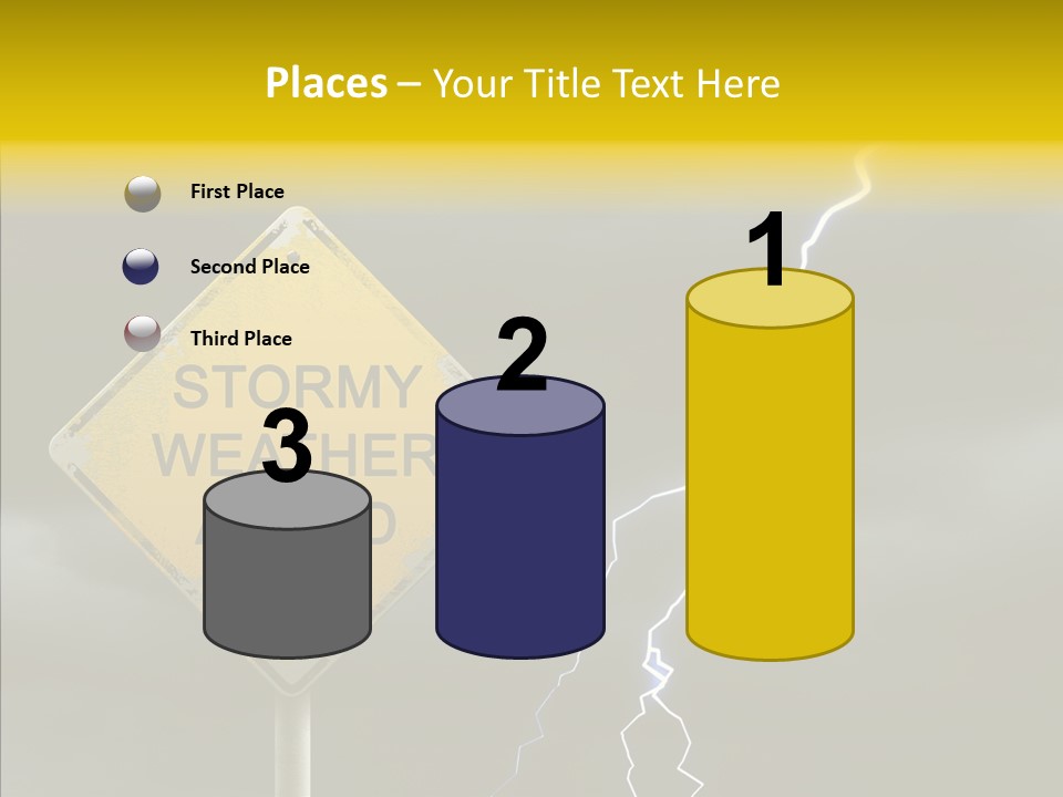 Road Gloom Energy PowerPoint Template