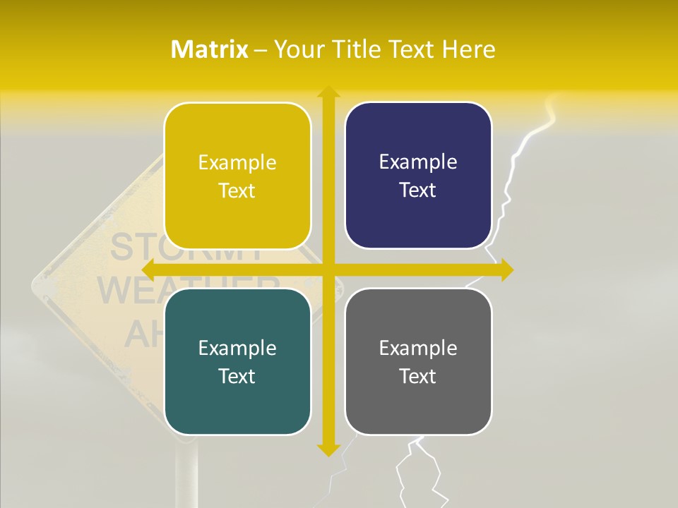 Road Gloom Energy PowerPoint Template