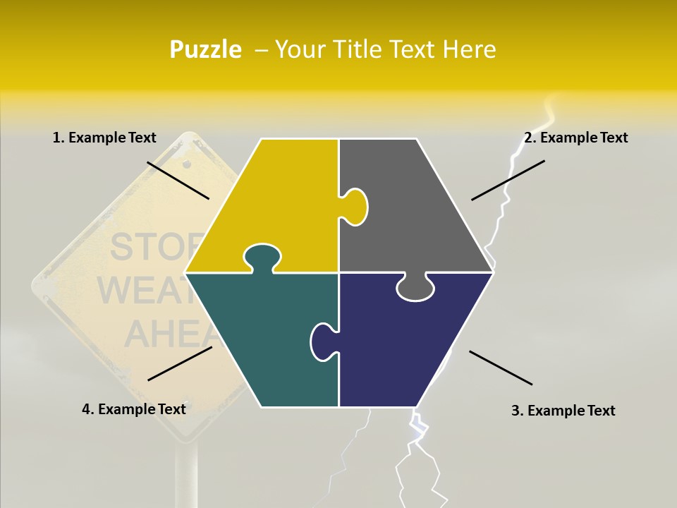 Road Gloom Energy PowerPoint Template